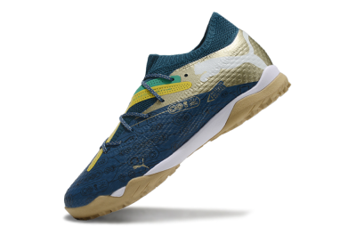 Puma x Neymar Future 7 Ultimate bna TF Low-Tops Football Shoes - Blue/Yellow/Green