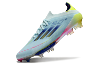 Adidas F50+ Lightstrike Elite FG Low-Tops Football Boots - Blue/Yellow/Pink