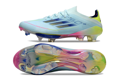 Adidas F50+ Lightstrike Elite FG Low-Tops Football Boots - Blue/Yellow/Pink