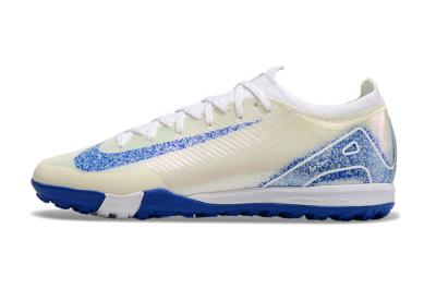 Nike Air Zoom Mercurial Vapor 16 Elite TF Low-Tops Football Shoes - White/Blue/Jade