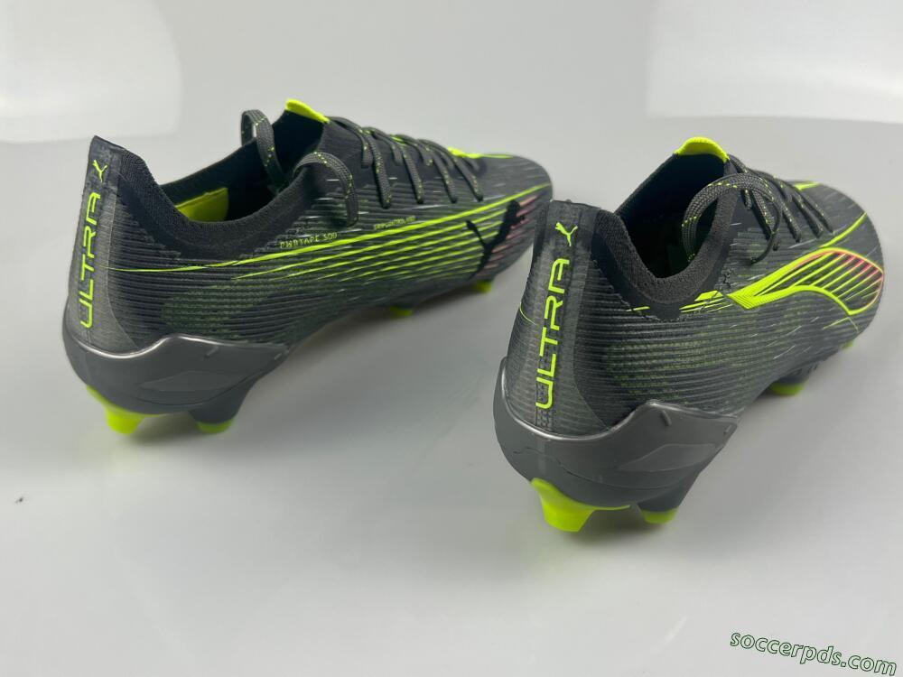 Puma Ultra Ultimate FG Low-Tops Football Boots - Oliver Green/Yellow