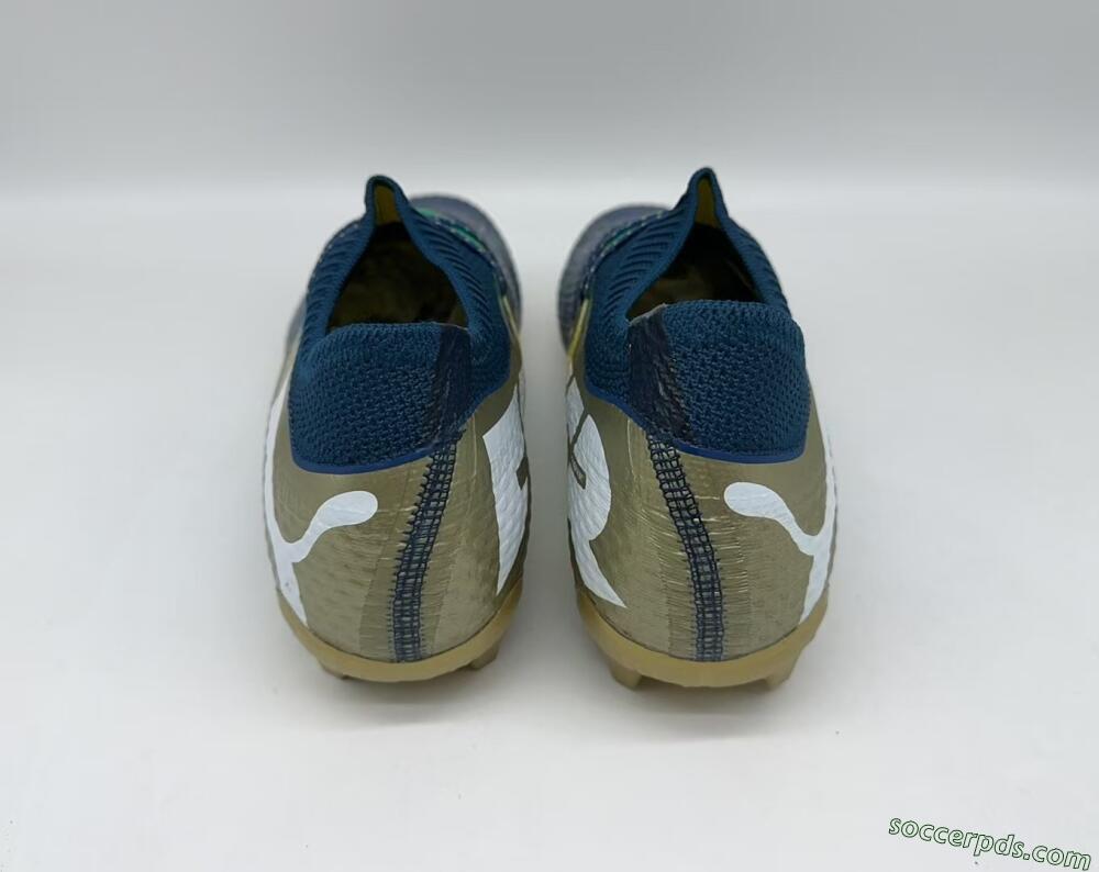 Puma x Neymar Future 7 Ultimate bna FG Low-Tops Football Boots - Blue/Yellow/Green