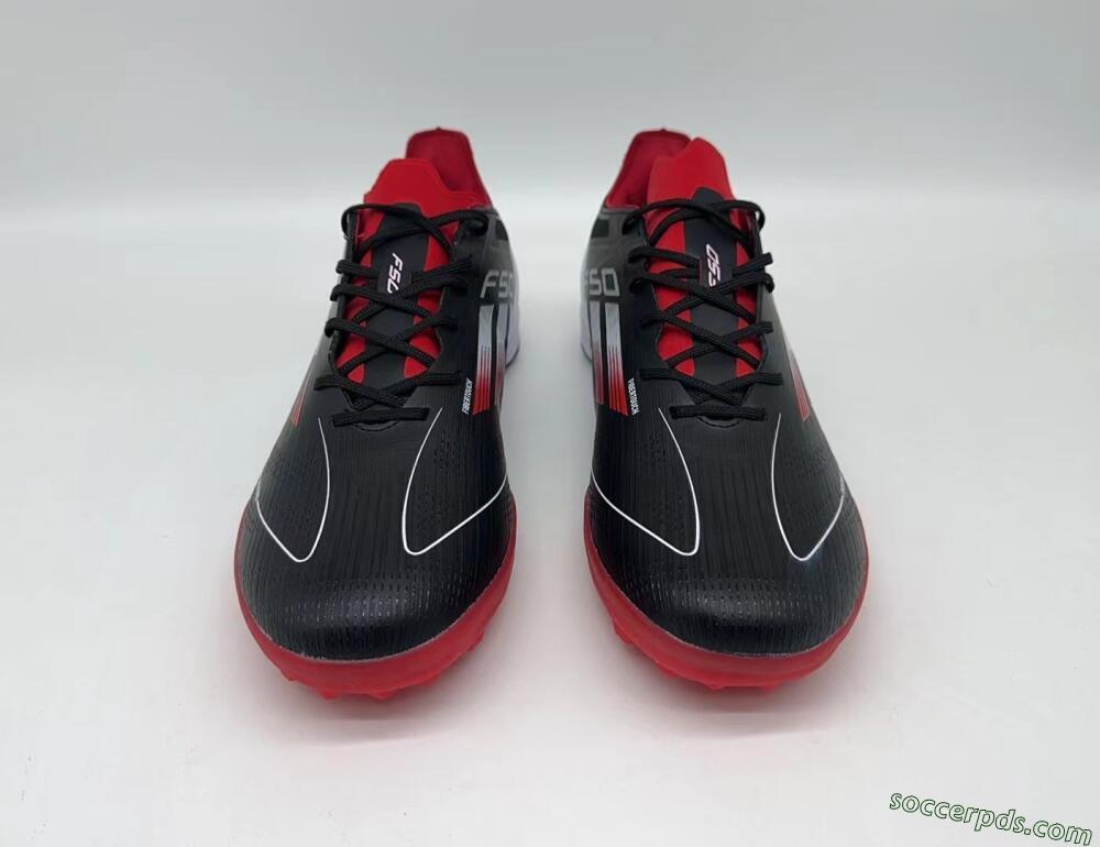 Adidas F50 Pro TF Low-Tops Football Shoes - Black/Red/White
