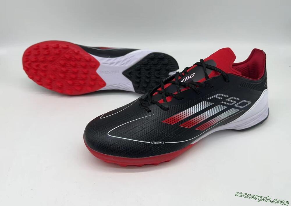 Adidas F50 Pro TF Low-Tops Football Shoes - Black/Red/White