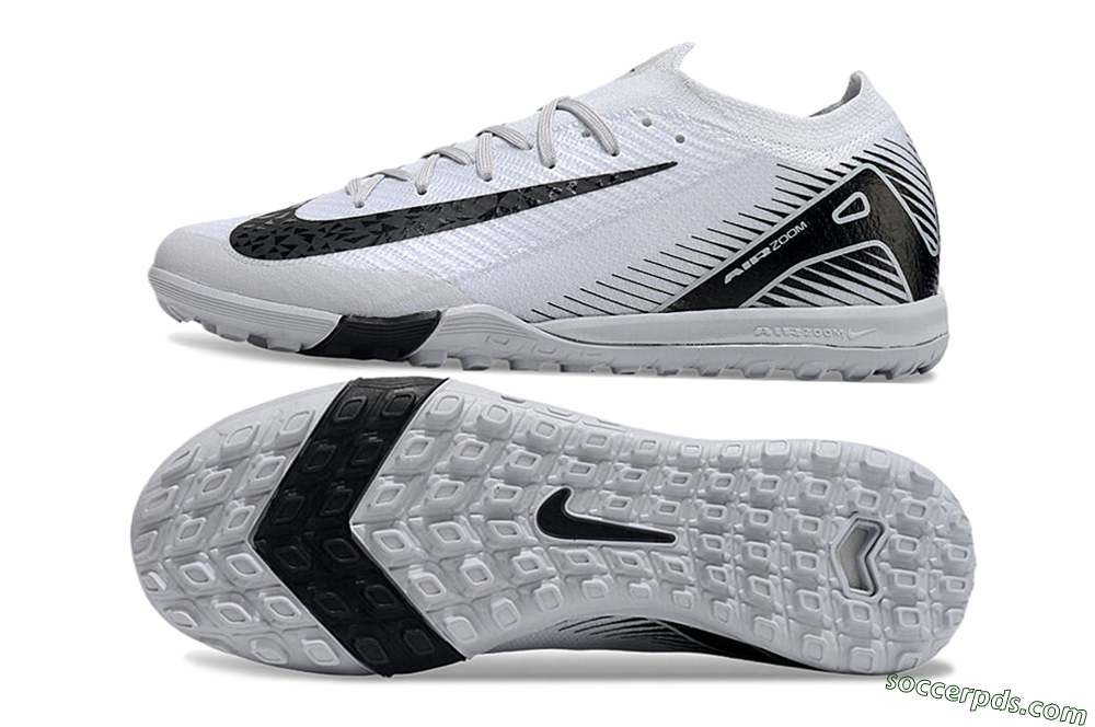 Nike Air Zoom Mercurial Vapor 16 Elite Low-Tops Football Boots - White/Black 0