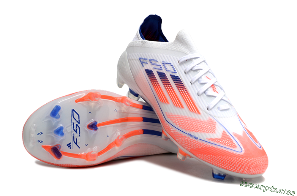 Adidas F50 Elite Low-Tops Football Boots - Pink/White/Blue 4