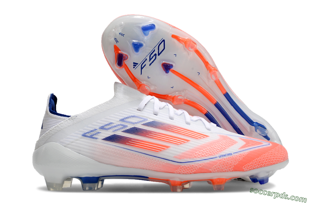 Adidas F50 Elite Low-Tops Football Boots - Pink/White/Blue 1