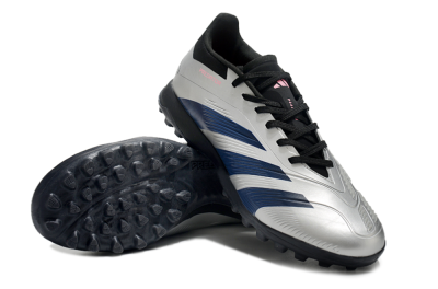 Adidas Predator 24 Elite TF Low-Tops Football Shoes - Silver/Blue/Pink