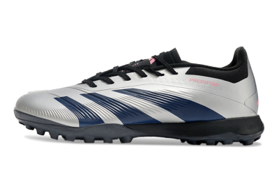 Adidas Predator 24 Elite TF Low-Tops Football Shoes - Silver/Blue/Pink
