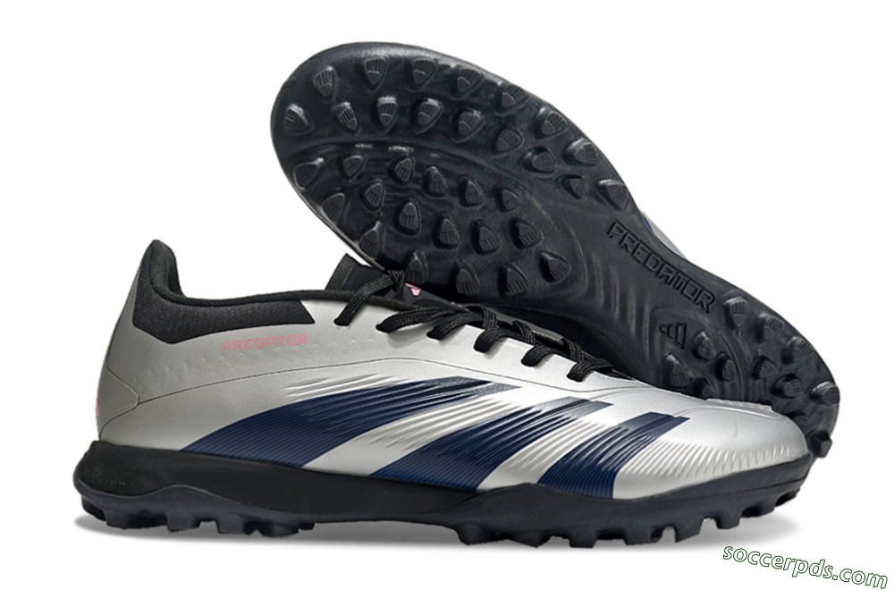 Adidas Predator 24 Elite TF Low-Tops Football Shoes - Silver/Blue/Pink 1