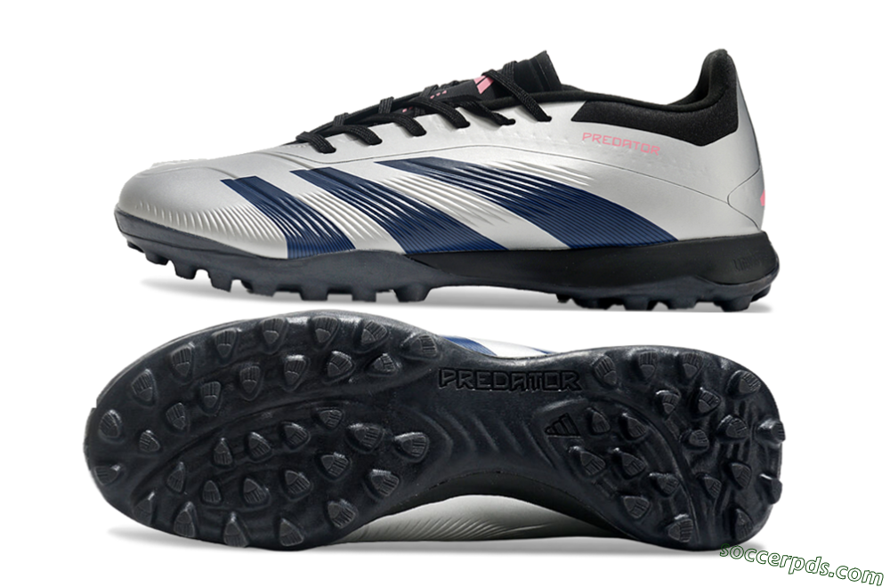 Adidas Predator 24 Elite TF Low-Tops Football Shoes - Silver/Blue/Pink 0