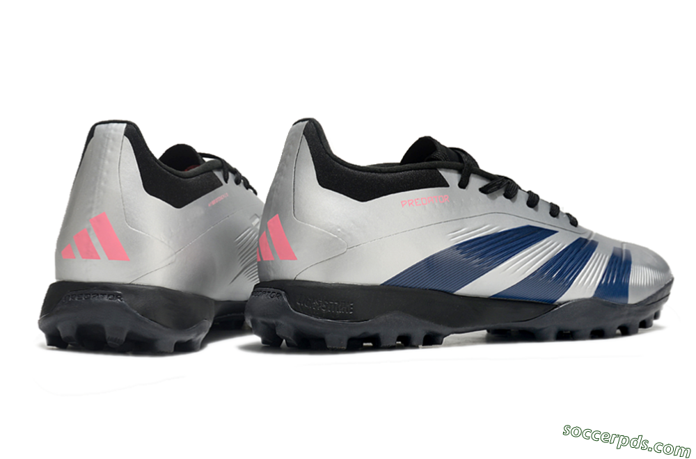 Adidas Predator 24 Elite TF Low-Tops Football Shoes - Silver/Blue/Pink 6