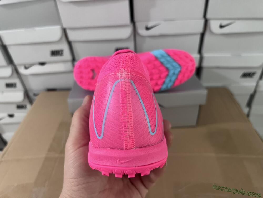 Nike Air Zoom Mercurial Vapor 16 Elite TF Low-Tops Football Shoes - Pink/Red/Jade