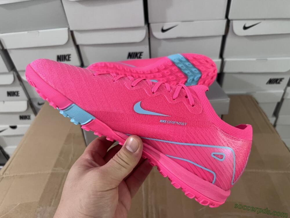 Nike Air Zoom Mercurial Vapor 16 Elite TF Low-Tops Football Shoes - Pink/Red/Jade