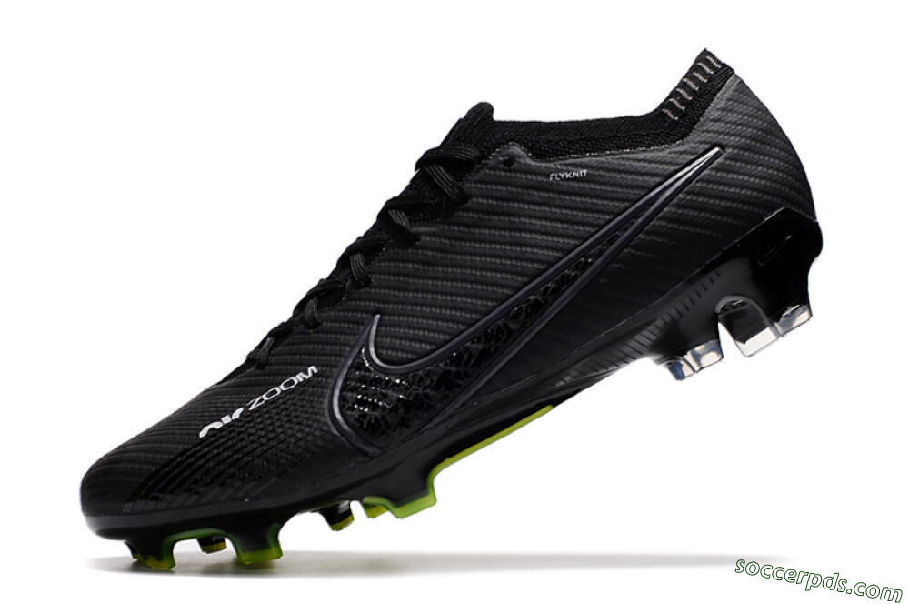 Nike Air Zoom Mercurial Vapor 15 Elite FG Low-Tops Football Boots - Black/White/Yellow 4