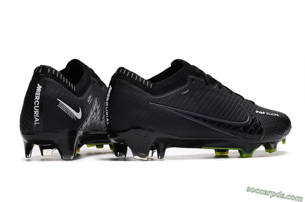 Nike Air Zoom Mercurial Vapor 15 Elite FG Low-Tops Football Boots - Black/White/Yellow 5