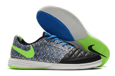 Nike Lunar Gato 2 IC Low-Tops Football Shoes - Black/Blue/Yellow