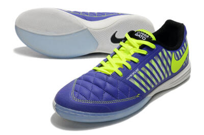 Nike Lunar Gato 2 IC Low-Tops Football Shoes - Blue/Yellow/White
