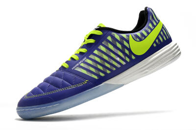 Nike Lunar Gato 2 IC Low-Tops Football Shoes - Blue/Yellow/White