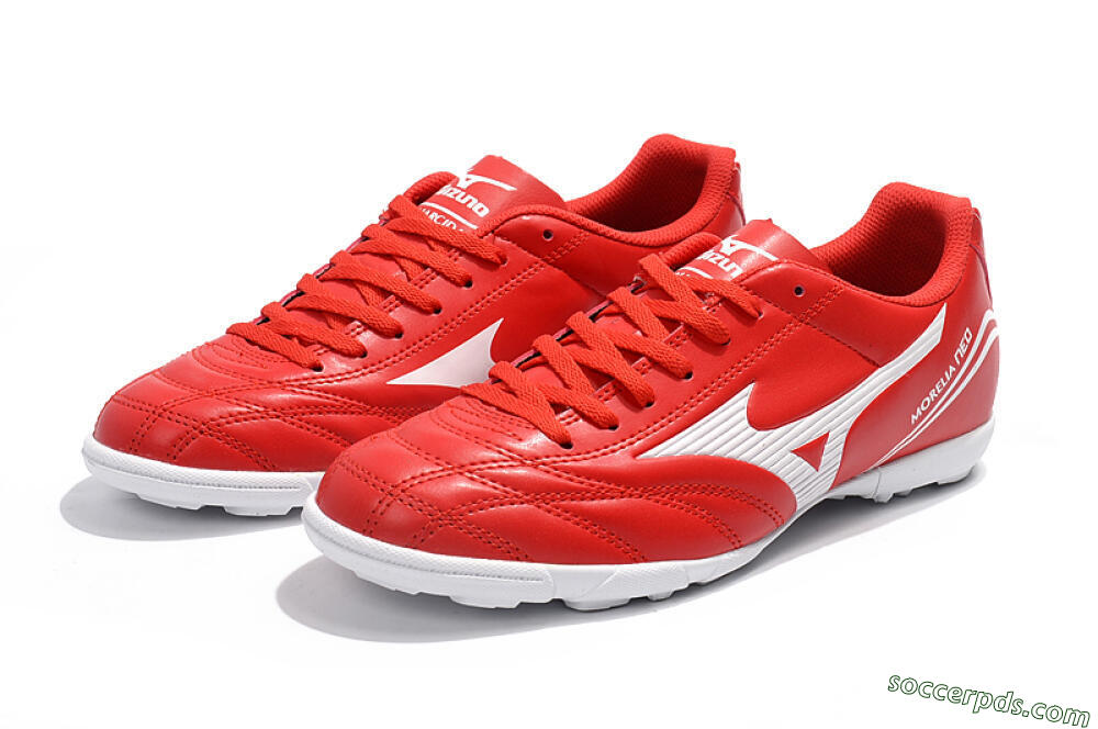 Mizuno Morelia Neo TF Low-Tops Football Shoes - Red/White 5