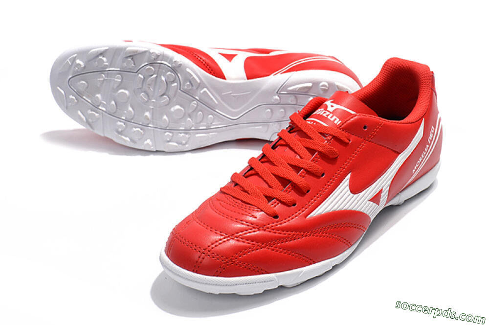 Mizuno Morelia Neo TF Low-Tops Football Shoes - Red/White 3