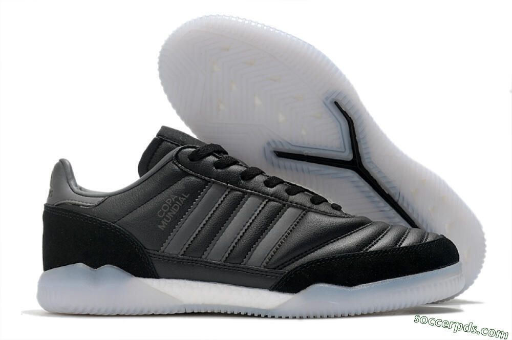 Adidas Copa Mundial IC Low-Tops Football Shoes - Black/White 1