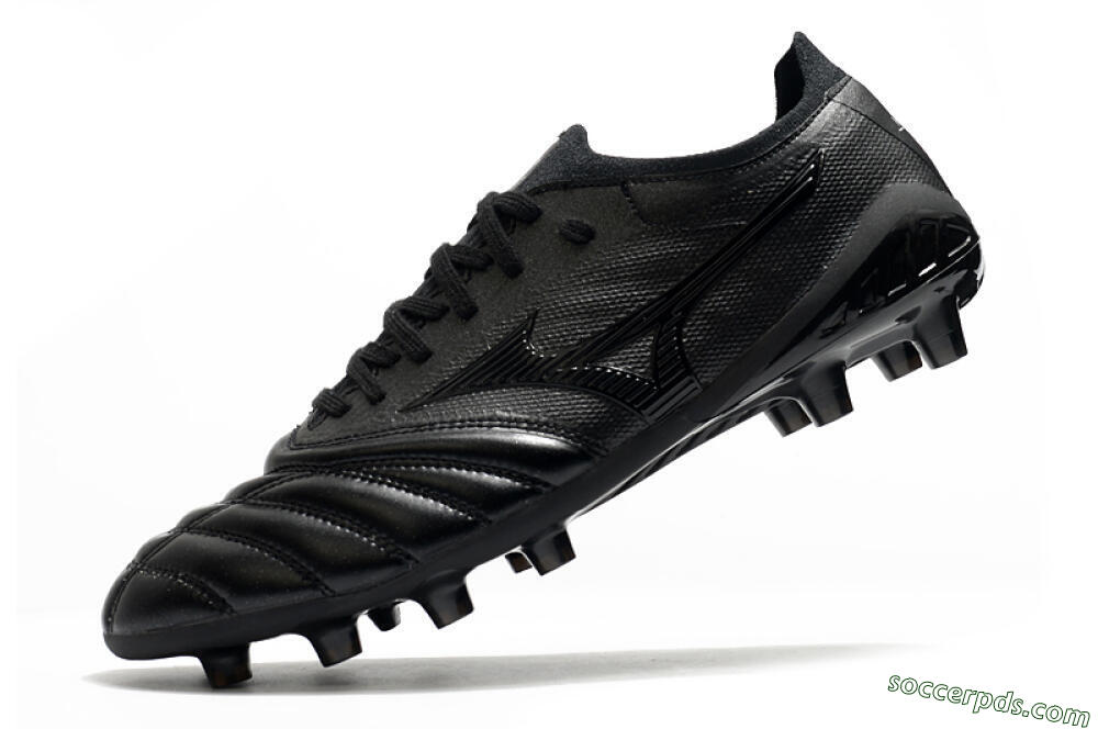 Mizuno Morelia Neo 3 FG Low-Tops Football Boots - Black/Black 5