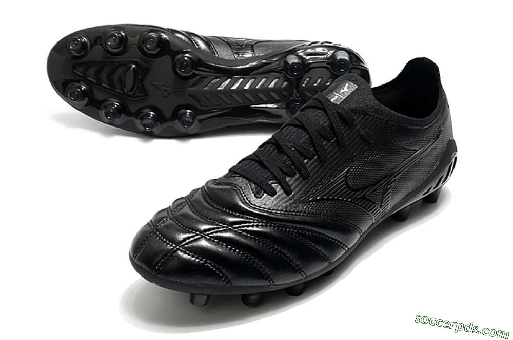 Mizuno Morelia Neo 3 FG Low-Tops Football Boots - Black/Black 3