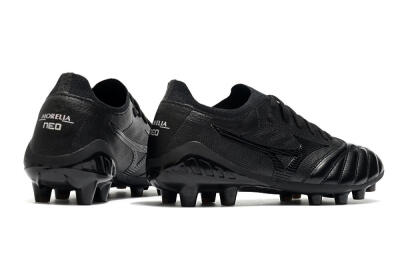 Mizuno Morelia Neo 3 FG Low-Tops Football Boots - Black/Black