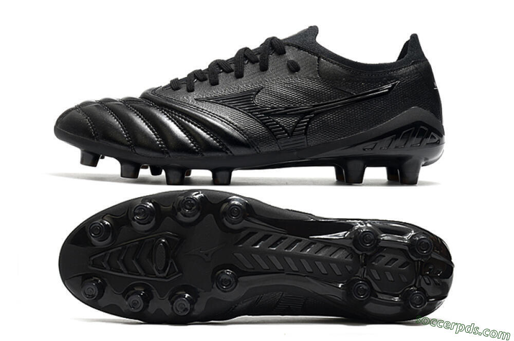 Mizuno Morelia Neo 3 FG Low-Tops Football Boots - Black/Black 0