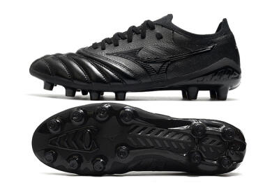 Mizuno Morelia Neo 3 FG Low-Tops Football Boots - Black/Black