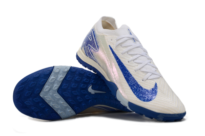 Nike Air Zoom Mercurial Vapor 16 Elite TF Low-Tops Football Shoes - White/Blue