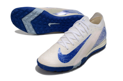 Nike Air Zoom Mercurial Vapor 16 Elite TF Low-Tops Football Shoes - White/Blue