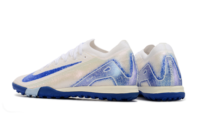 Nike Air Zoom Mercurial Vapor 16 Elite TF Low-Tops Football Shoes - White/Blue