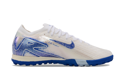 Nike Air Zoom Mercurial Vapor 16 Elite TF Low-Tops Football Shoes - White/Blue