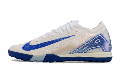Nike Air Zoom Mercurial Vapor 16 Elite TF Low-Tops Football Shoes - White/Blue