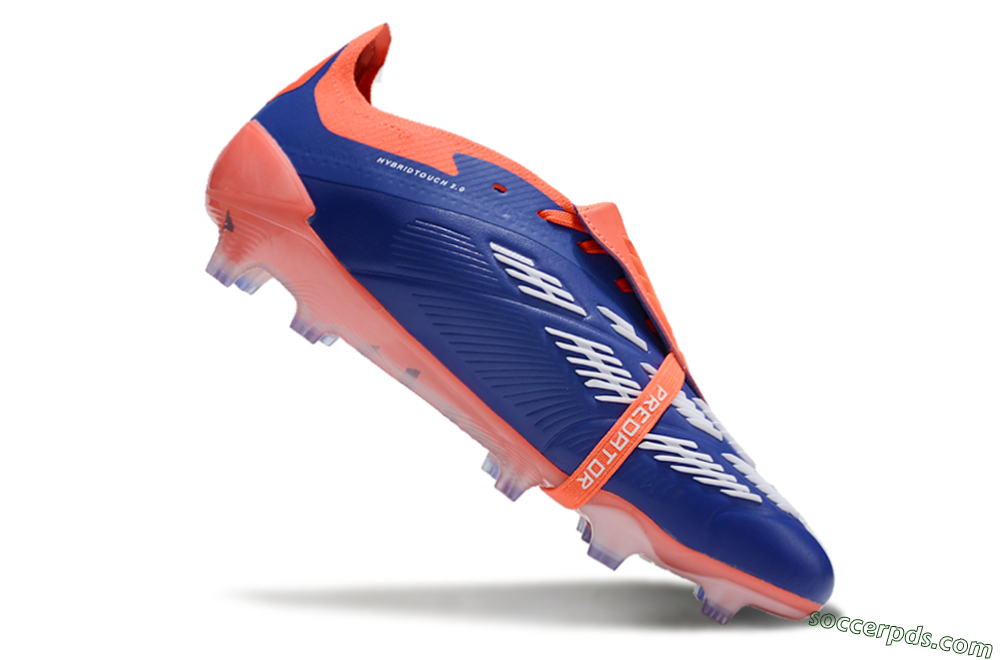 Adidas Predator Elite Foldover Tongue FG Low-Tops Football Boots - Blue/White/Orange 5