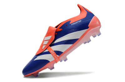 Adidas Predator Elite Foldover Tongue FG Low-Tops Football Boots - Blue/White/Orange