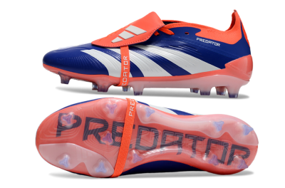 Adidas Predator Elite Foldover Tongue FG Low-Tops Football Boots - Blue/White/Orange