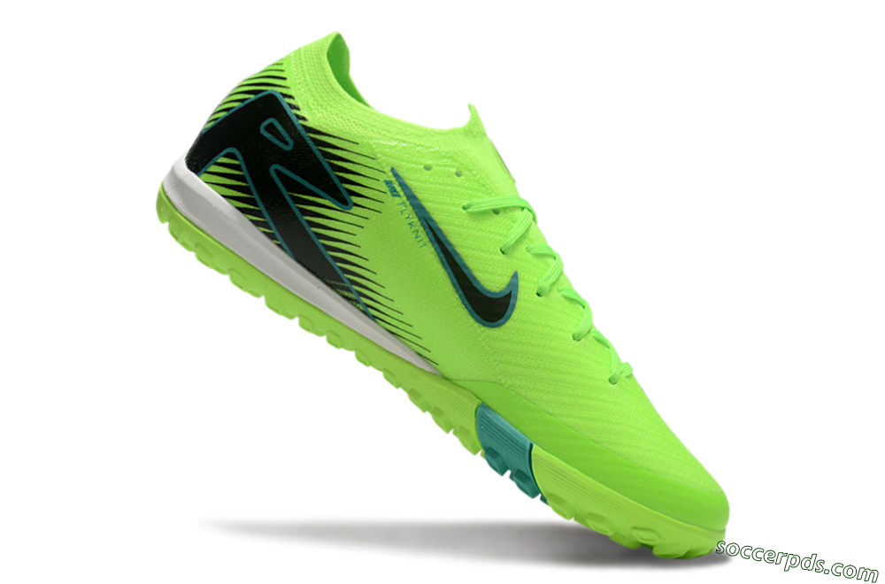 Nike Air Zoom Mercurial Vapor 16 Elite TF Low-Tops Football Shoes - Green/Black/Blue 4