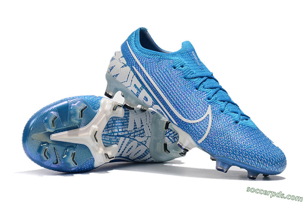 Nike Mercurial Vapor 13 Elite FG Low-Tops Football Boots - Blue/White 4