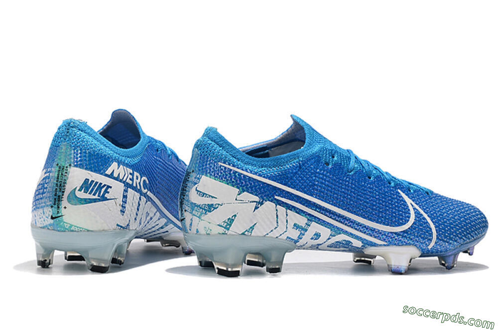 Nike Mercurial Vapor 13 Elite FG Low-Tops Football Boots - Blue/White 9