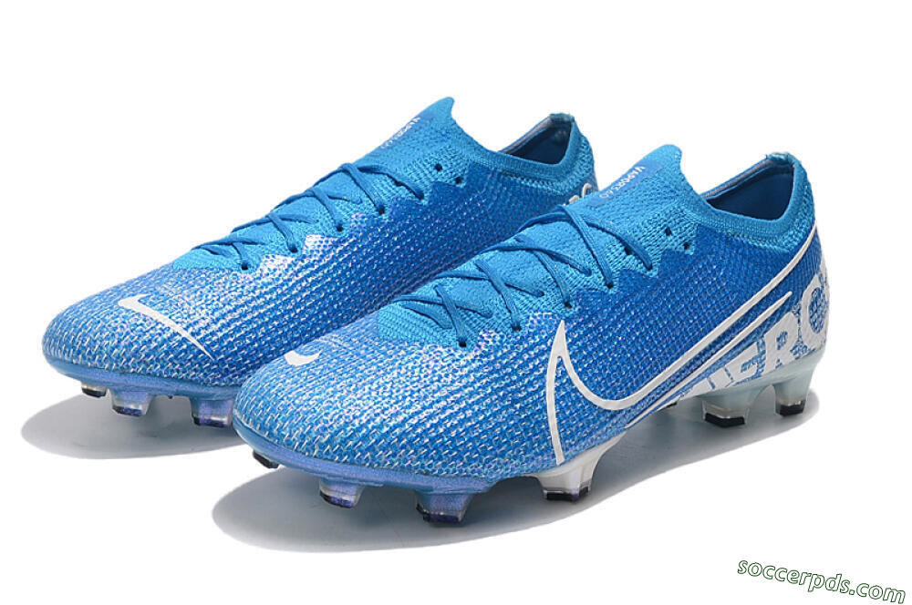Nike Mercurial Vapor 13 Elite FG Low-Tops Football Boots - Blue/White 5
