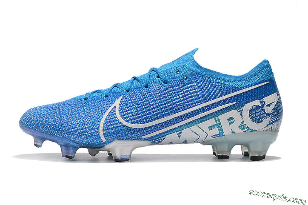Nike Mercurial Vapor 13 Elite FG Low-Tops Football Boots - Blue/White 2