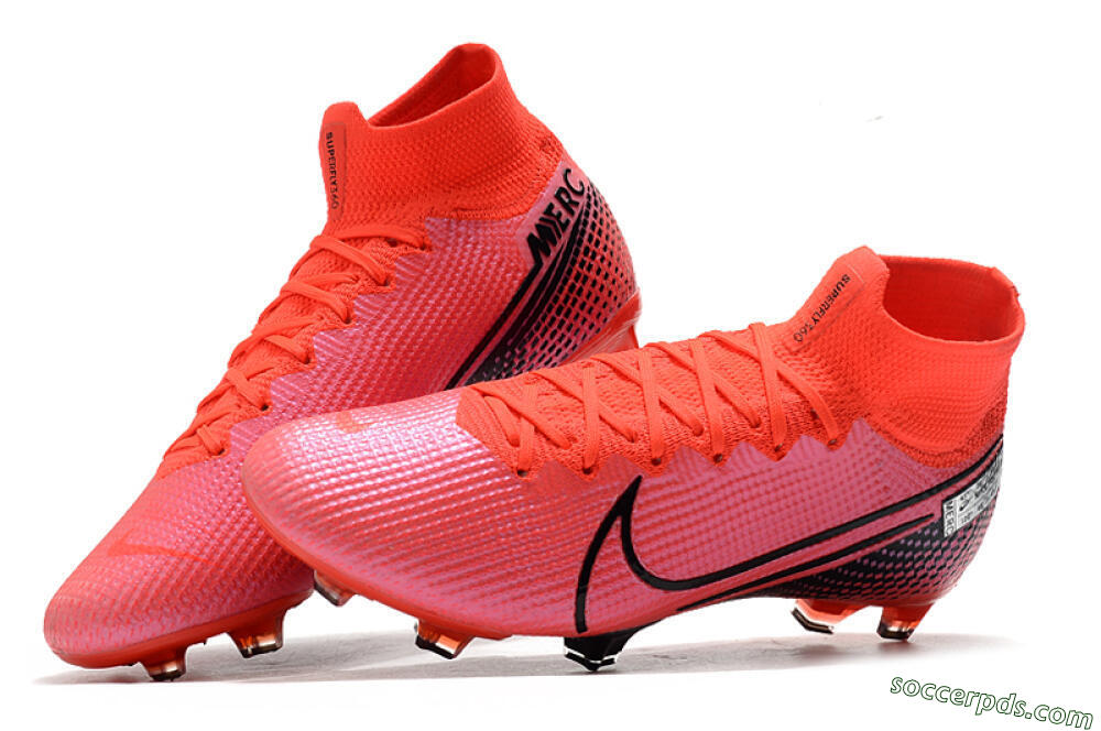 Nike Mercurial Superfly 7 Elite FG High-Tops Football Boots - Red/Black 6