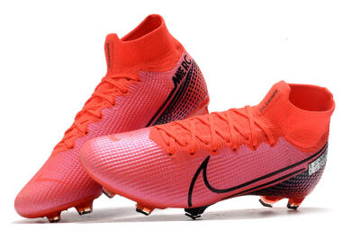 Nike Mercurial Superfly 7 Elite FG High-Tops Football Boots - Red/Black