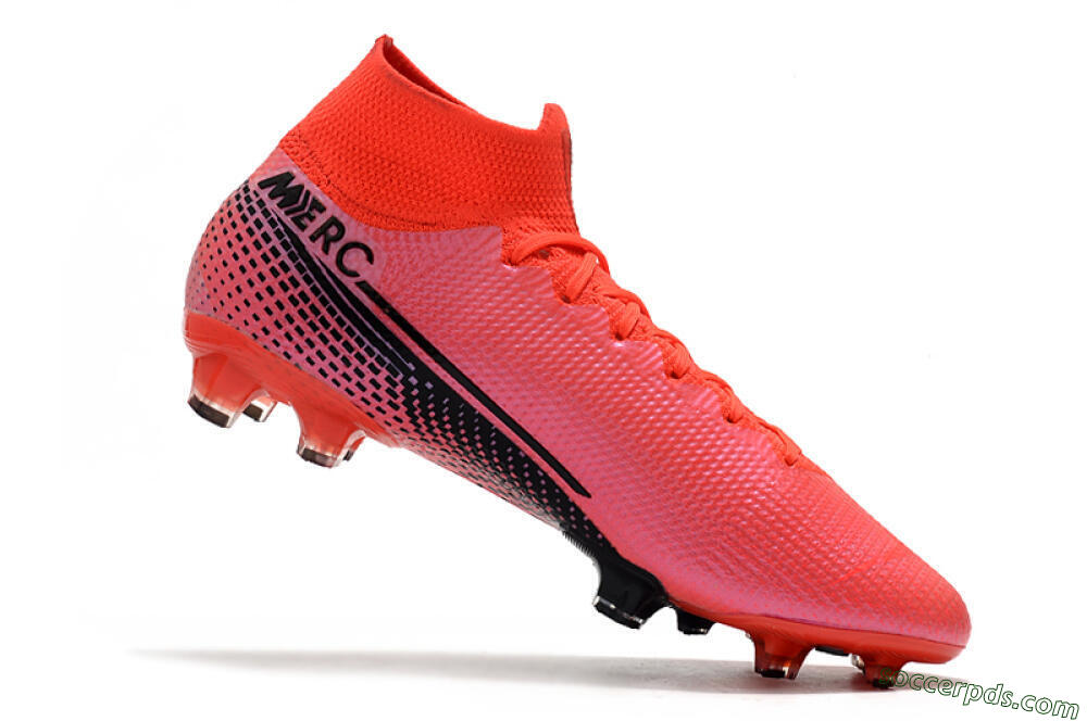 Nike Mercurial Superfly 7 Elite FG High-Tops Football Boots - Red/Black 7