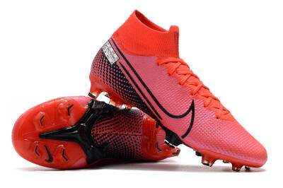 Nike Mercurial Superfly 7 Elite FG High-Tops Football Boots - Red/Black