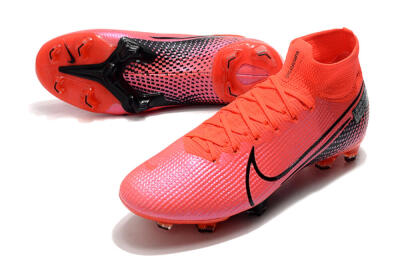 Nike Mercurial Superfly 7 Elite FG High-Tops Football Boots - Red/Black