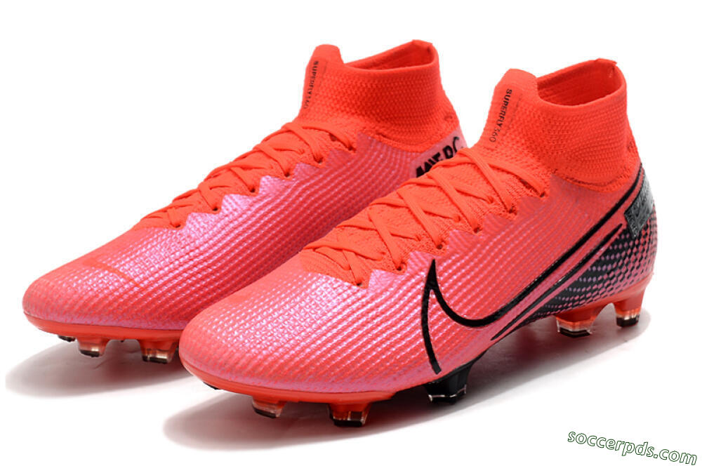 Nike Mercurial Superfly 7 Elite FG High-Tops Football Boots - Red/Black 5